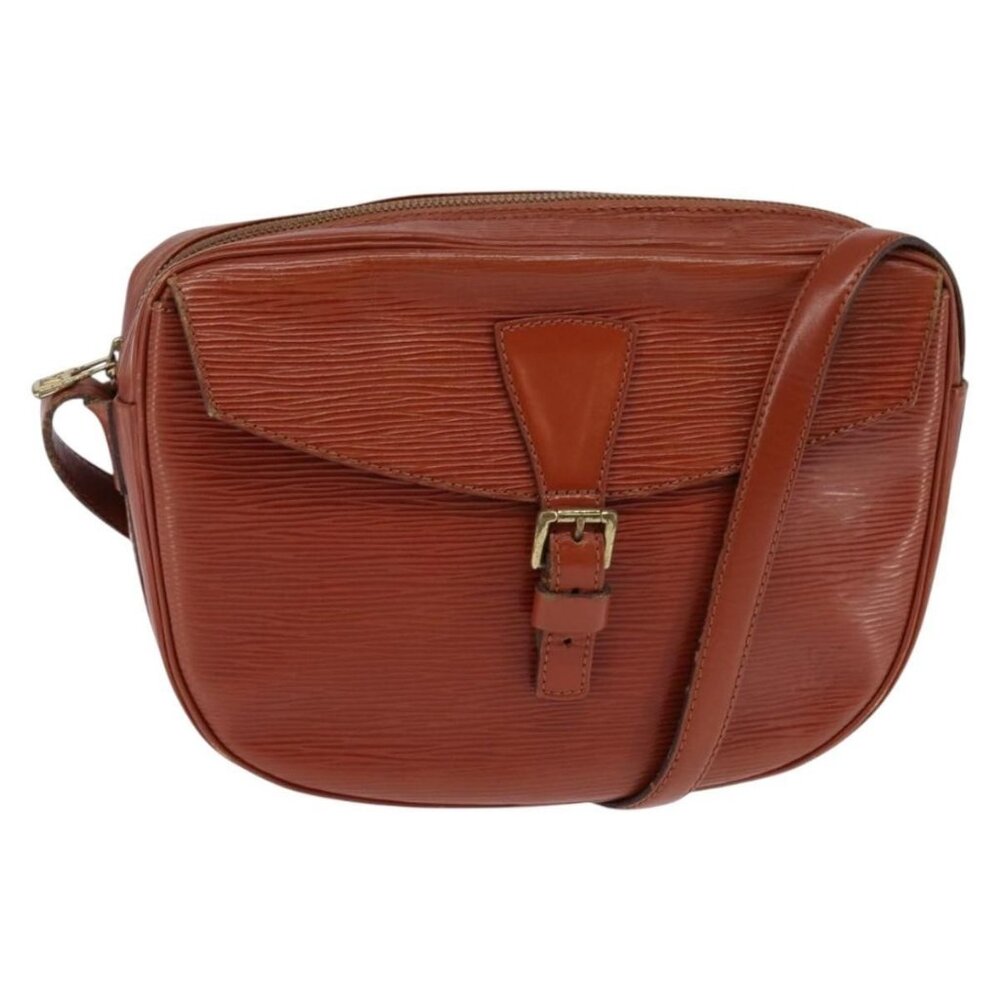 Authentic LOUIS VUITTON Epi Jeune Fille MM Shoulder Bag Brown M52153 LV
